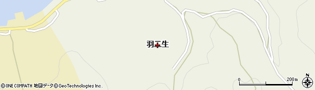 新潟県佐渡市羽二生周辺の地図