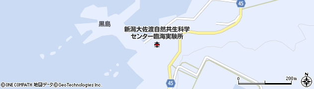 新潟大学　理学部附属臨海実験所事務室周辺の地図