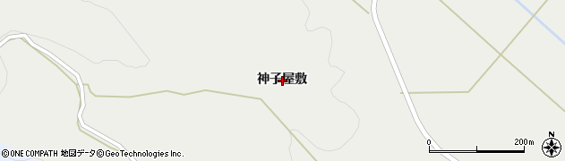 宮城県刈田郡蔵王町曲竹神子屋敷周辺の地図