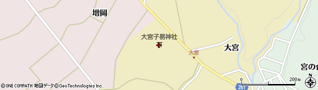 大宮子易神社周辺の地図