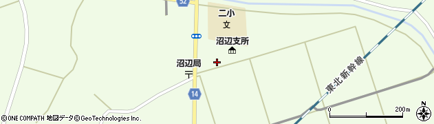 宮城県柴田郡村田町沼辺学校前周辺の地図