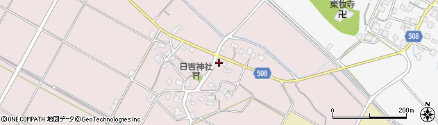 新潟県胎内市下江端42周辺の地図