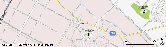 新潟県胎内市下江端57周辺の地図