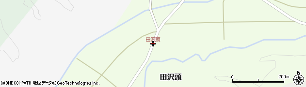 田沢頭周辺の地図