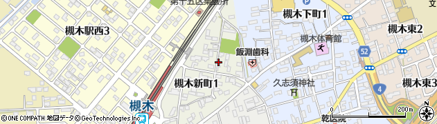 柴田町　槻木駅東・自転車駐車場周辺の地図