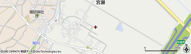 新潟県胎内市宮瀬周辺の地図