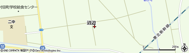 宮城県村田町（柴田郡）沼辺（新舟渡）周辺の地図