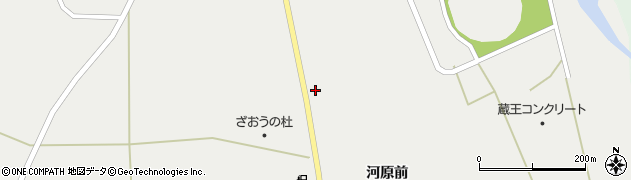 宮城県刈田郡蔵王町曲竹川原田32周辺の地図