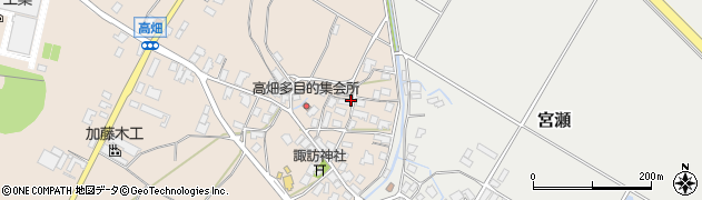 新潟県胎内市高畑周辺の地図