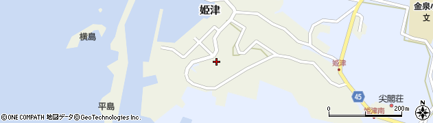 新潟県佐渡市姫津362周辺の地図