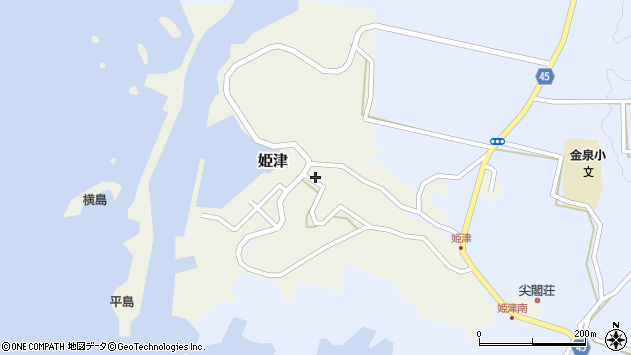 〒952-2134 新潟県佐渡市姫津の地図