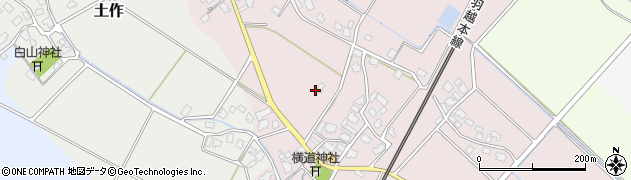 新潟県胎内市横道周辺の地図
