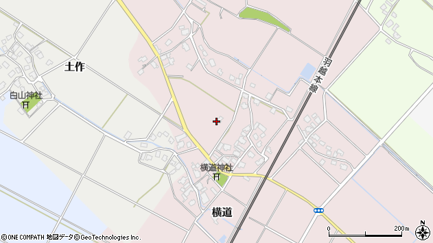 〒959-2615 新潟県胎内市横道の地図