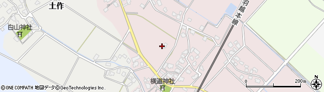 新潟県胎内市横道周辺の地図