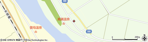 新潟県関川村（岩船郡）高瀬周辺の地図