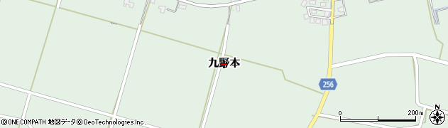 山形県長井市九野本周辺の地図