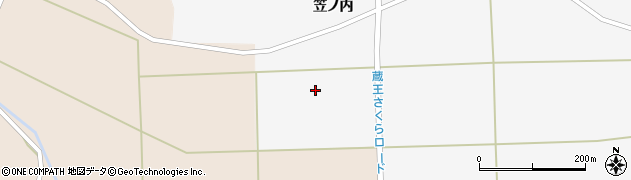 宮城県村田町（柴田郡）関場（笠の内前）周辺の地図