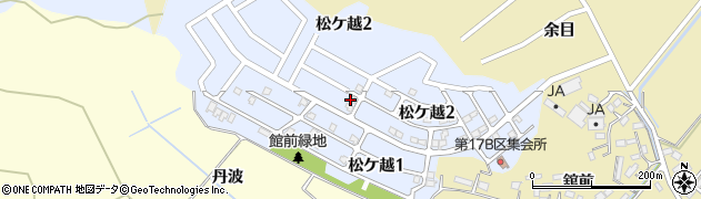 宮城県柴田町（柴田郡）松ケ越周辺の地図