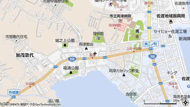 〒952-0013 新潟県佐渡市両津福浦の地図