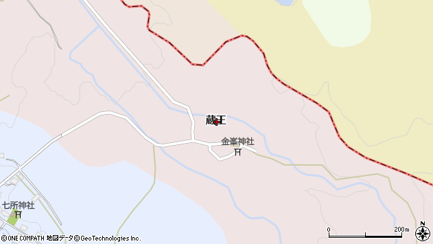 〒959-2803 新潟県胎内市蔵王の地図