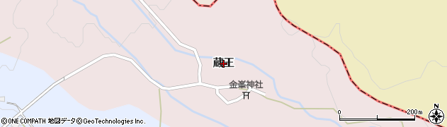 新潟県胎内市蔵王周辺の地図