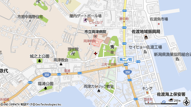 〒952-0007 新潟県佐渡市浜田の地図