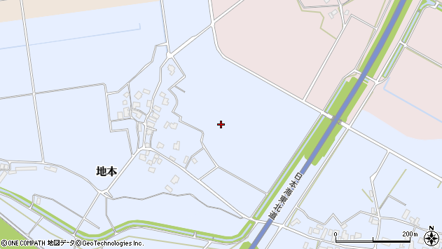 〒959-2607 新潟県胎内市地本の地図