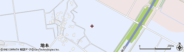 新潟県胎内市地本周辺の地図