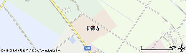新潟県胎内市伊徳寺周辺の地図