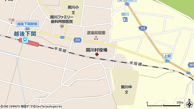 〒959-3200 新潟県岩船郡関川村（以下に掲載がない場合）の地図