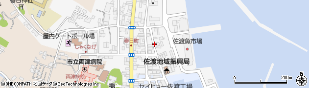 新潟県佐渡市春日周辺の地図