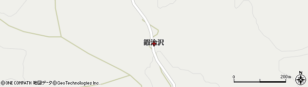 宮城県刈田郡蔵王町曲竹鍜治沢周辺の地図