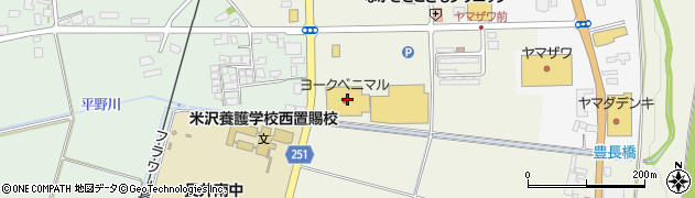 ヨークベニマル長井小出店周辺の地図