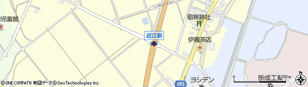 近江新周辺の地図