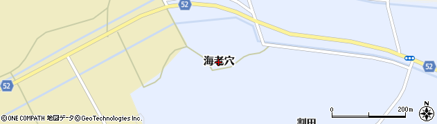 宮城県柴田町（柴田郡）海老穴周辺の地図