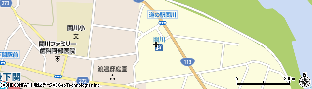 道の駅関川周辺の地図