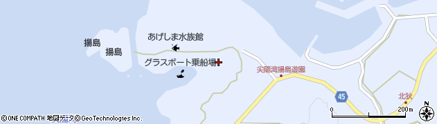 尖閣湾　揚島水族館周辺の地図