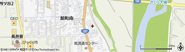山形県長井市館町南周辺の地図
