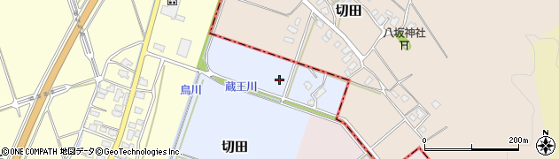 新潟県胎内市切田周辺の地図