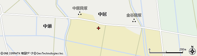 宮城県柴田町（柴田郡）槻木（中居前）周辺の地図
