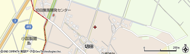 新潟県村上市切田周辺の地図