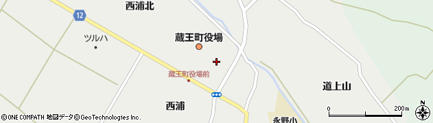 蔵王町役場　保健福祉課・地域包括支援センター周辺の地図