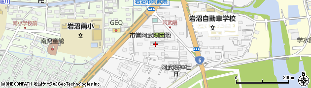 市営阿武隈団地周辺の地図