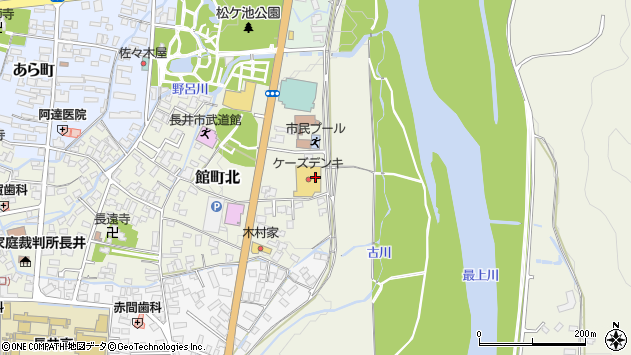 〒993-0011 山形県長井市館町北の地図