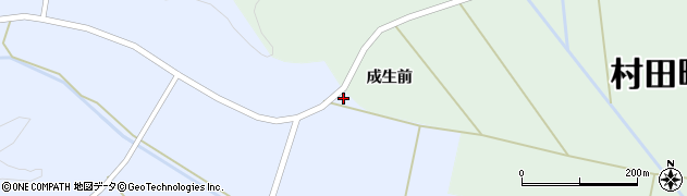 宮城県村田町（柴田郡）薄木（上向田）周辺の地図