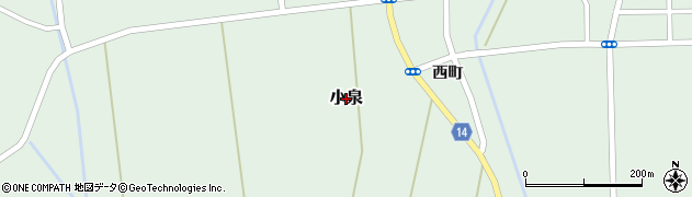 宮城県村田町（柴田郡）小泉周辺の地図