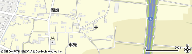 宮城県岩沼市押分水先75周辺の地図