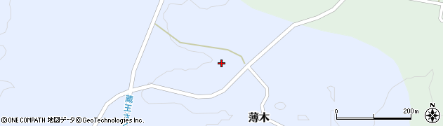 宮城県村田町（柴田郡）薄木（中森）周辺の地図