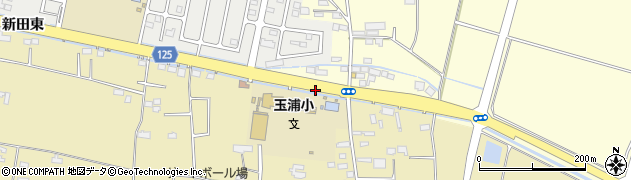 玉浦小学校前周辺の地図