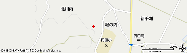 蔵王町　円田児童館周辺の地図